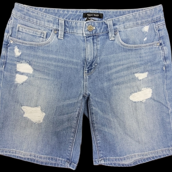 White House Black Market destructed girlfriend jean bermuda shorts - Picture 15 of 15
